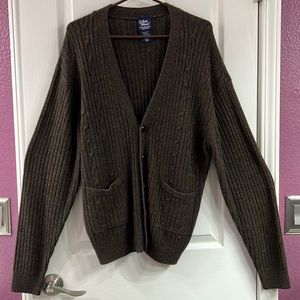 Brown button up Sweater